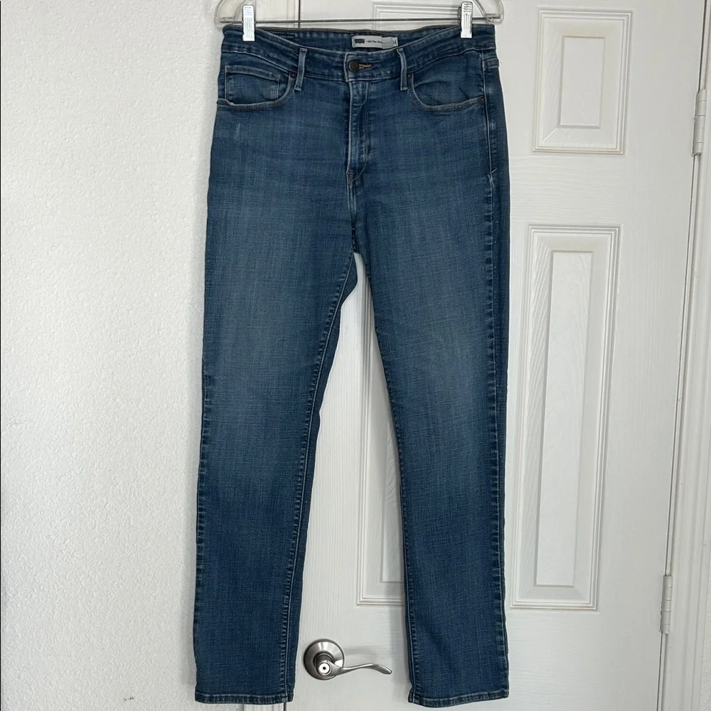 Levi's Blue mid rise skinny Leg stretch Denim Jeans - Picture 3 of 3